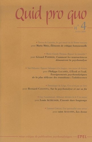 Quid pro quo, N° 4, Février 2009 :