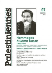 Revue d'études palestiniennes, N° 97 :