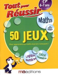 Maths avec petit panda : 50 jeux CP 6-7 ans