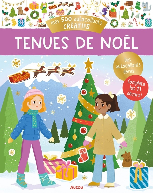 MES 500 AUTOCOLLANTS CRÉATIFS - TENUES DE NOËL