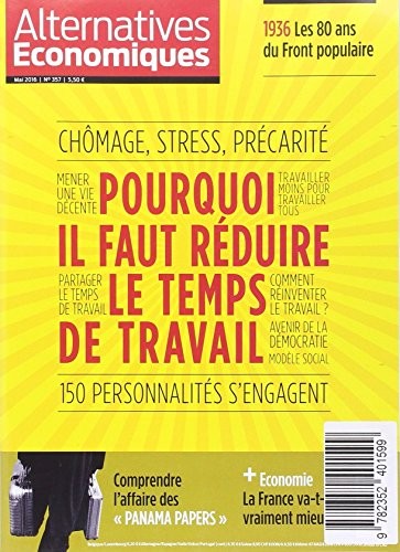Alternatives Economiques - numéro 357 - Mensuel - mai 2016