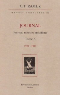 Oeuvres Completes. Journal. Vol3. Journal, Notes et Brouillons. 1921-1947