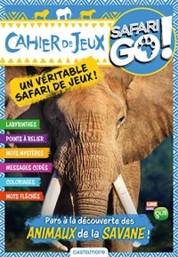 Cahier de jeux éléphant Safari Go !