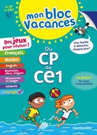 Mon Bloc Vacances : Du CP au CE1- Cahier de vacances