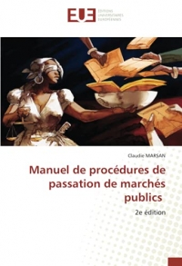 Manuel de procédures de passation de marchés publics: 2e édition