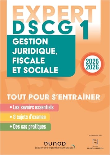DSCG 1 - EXPERT - Gestion juridique, fiscale et sociale 2025