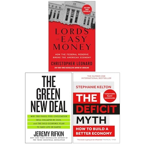 The Lords of Easy Money, The Green New Deal & The Deficit Myth 3 Books Collection Set