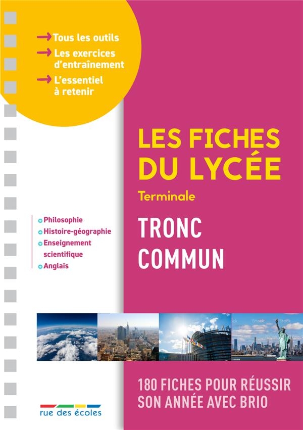 Les fiches du lycée tout le tronc commun
