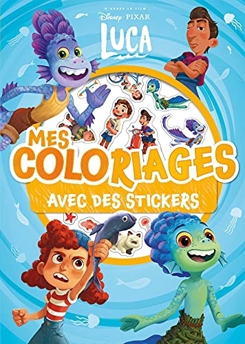 LUCA - Mes coloriages avec stickers - Disney Pixar