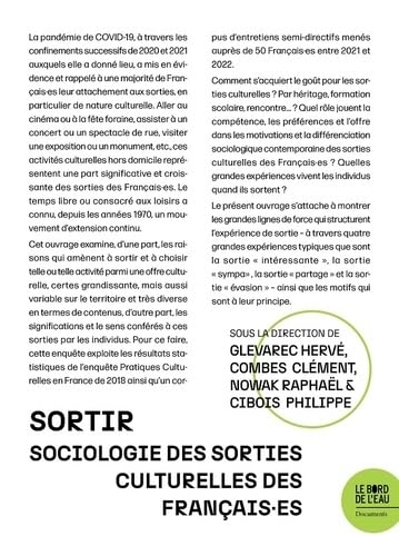 Sortir. sociologie des sorties culturelles des francais.es ds