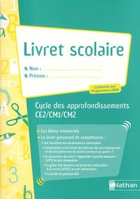 Livret scolaire Cycle 3