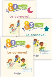 1.2.3 Lune ! Mes premières lectures - Le carnaval (pack 3 niveaux)