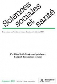 Revue Sciences Sociales et Santé: Volume 38 - N°3/2020 (septembre 2020)