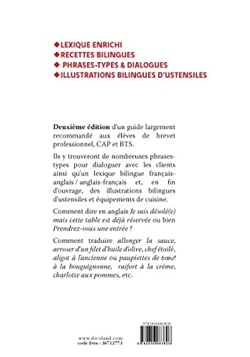 Lexique bilingue de la restauration - Food & Beverage Lexicon 2e éd.