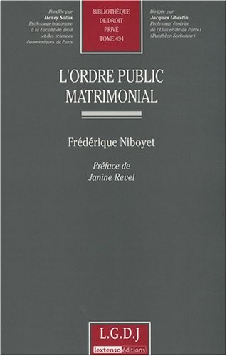 L'ordre public matrimonial