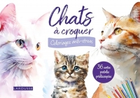 Cartes postales à colorier : Chats à croquer