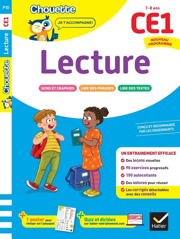 Lecture CE1 - Cahier de soutien nouveau programme: Leçons et exercices corrigés