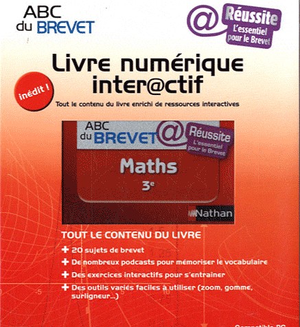 Livre numérique interactif : Maths 3e
