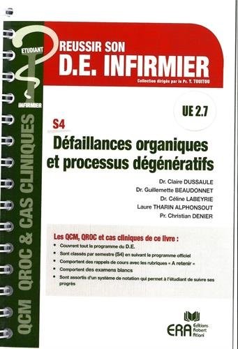 Défaillances organiques et processus dégénératifs UE 2.7