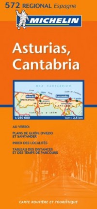 Carte routière : Asturias, Cantabria