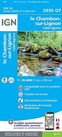Le Chambon-sur-Lignon, Saint-Agrève : 1/25 000