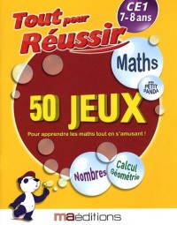 Maths avec petit panda : 50 jeux CE1 7-8 ans