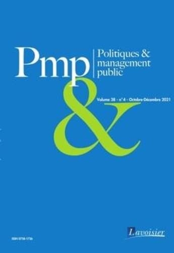 Politiques & management public Volume 38 N° 4 - Octobre-Décembre 2021