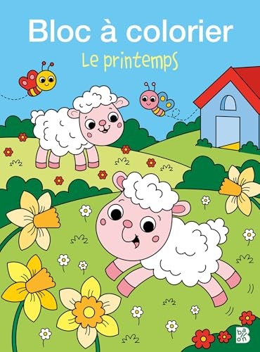 Mon premier bloc à colorier : Le printemps