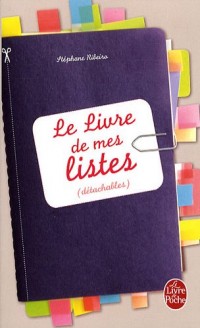 Le livre de mes listes : (détachables)