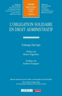 L'obligation solidaire en droit administratif (338)