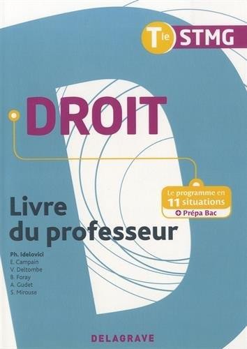 Droit Terminale STMG : Livre du professeur