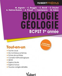Biologie-Géologie BCPST - 1re année - Cours, schémas-bilan, exercices corrigés et TP