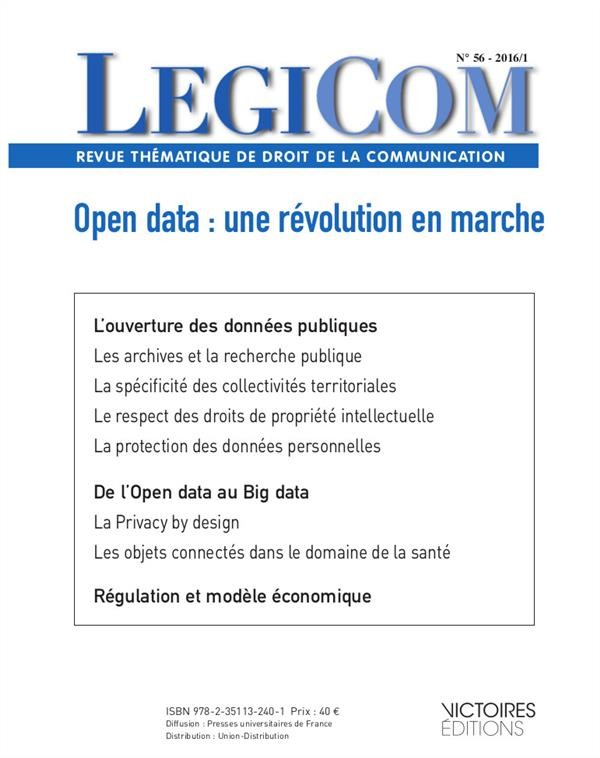 Legicom N 56-Open Data : une Revolution en Marche