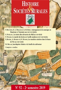 HISTOIRE & SOCIETES RURALES, N 52. 2E SEMESTRE 2019