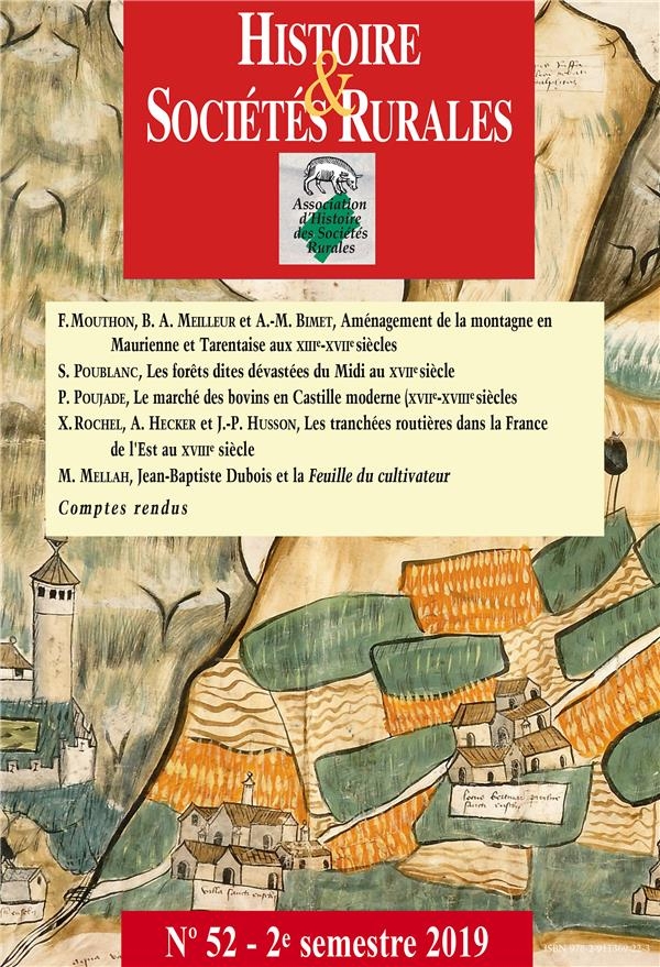HISTOIRE & SOCIETES RURALES, N 52. 2E SEMESTRE 2019