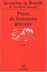 Précis de littérature grecque