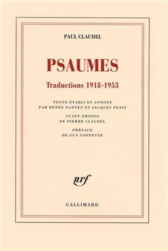 Psaumes: Traductions 1918-1953