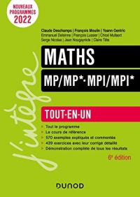 Maths Tout-en-un MP/MP*-MPI/MPI* - 6e éd.