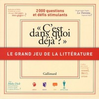 Le grand jeu de la littérature: «C'est dans quoi déjà ?»