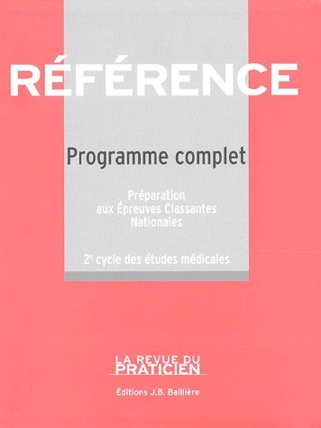 Programme complet : Préparation aux Epreuves Classantes Nationales 2e cycle des études médicales