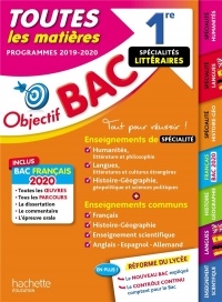 1re Enseignements communs + Spécialités Lettres-Langues-Histoire-géo BAC 2020