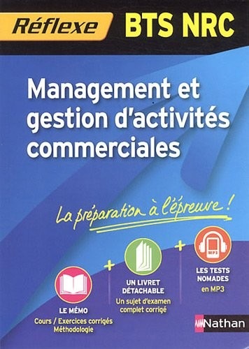 Management et gestion d'activités commerciales BTS NRC