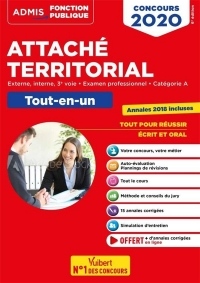 Concours Attaché territorial - Catégorie A - Tout-en-un - Concours externe, interne, 3e voie et examen professionnel 2020-2021