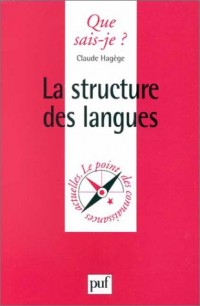 La structure des langues