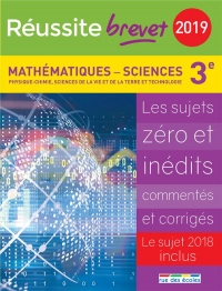 Réussite brevet 2019 - Mathématiques - Sciences