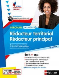 Concours Rédacteur territorial et rédacteur principal - Catégorie B 2021/2022 (Intégrer la fonction publique)