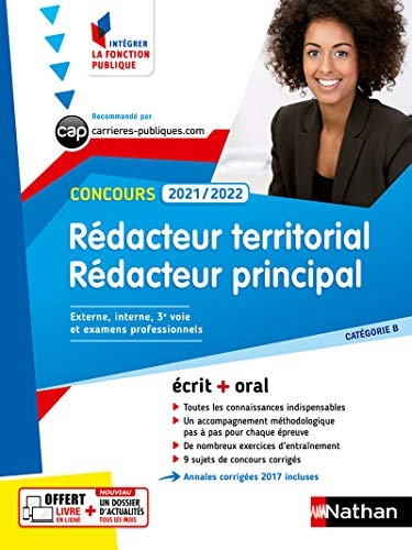 Concours Rédacteur territorial et rédacteur principal - Catégorie B 2021/2022 (Intégrer la fonction publique)
