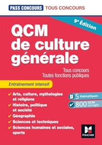 Pass'Concours - QCM de culture générale - Tous concours - 9e édition - Entraînement