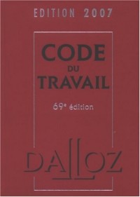 Pack Dalloz en 2 volumes : Code du travail, 69e édition ; Code du travail, partie législative