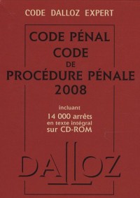 Code pénal ; Code de procédure pénale : Pack en 2 volumes (1Cédérom)